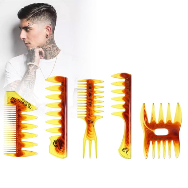 Cepillo cabello cabello, herramientas de peinado de peluquería, tejido Resaltado Foiling Shaping Antiestático para peluquero , de 5 piezas. Juego de 5 piezas. Macarena Cepillo de peine para el cabello