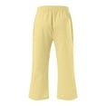 thumbnail image 5 of Girls Kids High Waisted Wide Leg Pants Drawstring Elastic Trousers Straight Leg Long Pants With Pockets Clothes, 5 of 5