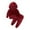 39Wine, variant on Hicidod Toddler 2pcs Velvet Sweat Suit Soft Cozy Casual Tracksuit Outfits Long Sleeve Pullover Hoodie Elastic Waist Sweatpants Set