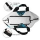 thumbnail image 4 of Balery Cool Blue Light Wolf Bolsa Tote Estilo Estético con Cremalleras, Bolsa de Hombro, Bolsa de Compras Grande y Plegable, 4 of 8