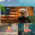 thumbnail image 5 of 1 Pcs 2D Flat License Plate Covers & Frames, American Eagle with American For Decorative Front, Waterproof For Decoration Aluminum License Plate Covers & Frames Cover For Men Women, 12" X 6", 5 of 7