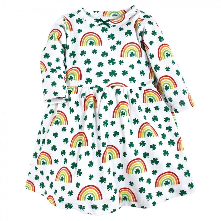 Hudson Baby Cotton Dresses, St Patricks Rainbow
