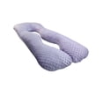 thumbnail image 2 of Almohada para maternidad LUNICS Suave Lila Tipo Burbuja 135 cm x 70 cm x 15 cm, 2 of 4