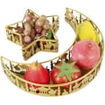 thumbnail image 2 of 2Pcs Ramadan Serving Dishes Reusable Metal Moon Star Shaped Trays Rustproof Moon Star Plate Tray Delicate Moon Star Serving Tray Ramadan Decoration Plate Washable for Eid Ramadan Food Par, 2 of 11