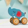 thumbnail image 2 of DPTALR Children's Drag Toy Driver Pull Rope To Pull Animal Car Educational Toys, 2 of 6