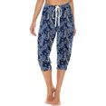 thumbnail image 3 of OSOLU Solid Color Capris For Women Casual Pants High Waist Bottom Drawstring Joggers Casual Pants Trousers Daily Relaxed Fit Breathable Bottoms, 3 of 7