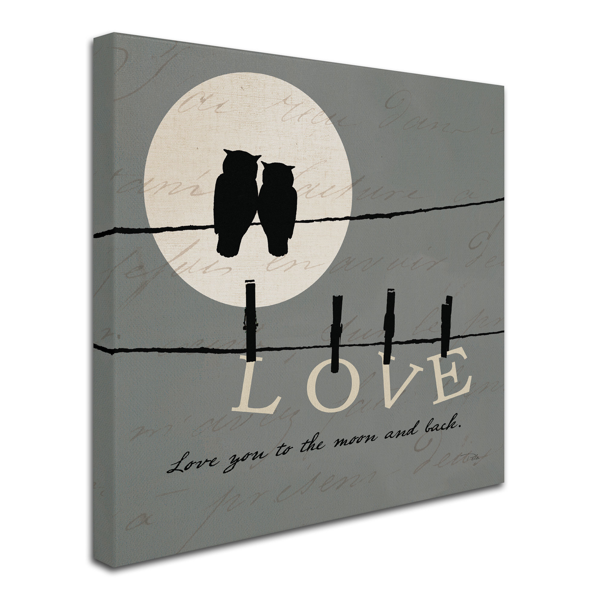 Trademark Fine Art "Moon Lovers I" Canvas Art by Pela Studio