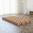 thumbnail image 3 of Floral Foldable Mattress, Boho Herbs Lily Nature, 74.8" x 39.4", Orange Olive Green White, by Ambesonne, 3 of 4