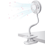 Clip Fan Rechargeable Battery Operated Clip on Mini Desk Fan for Baby Strollers,Home, Office, Dorm,