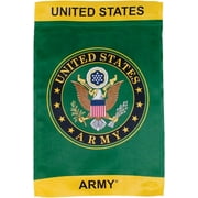 In the Breeze U.S. Army Symbol Lustre Garden Flag - Double Sided Military Service Flag,12" x 18" Garden Flag,4492