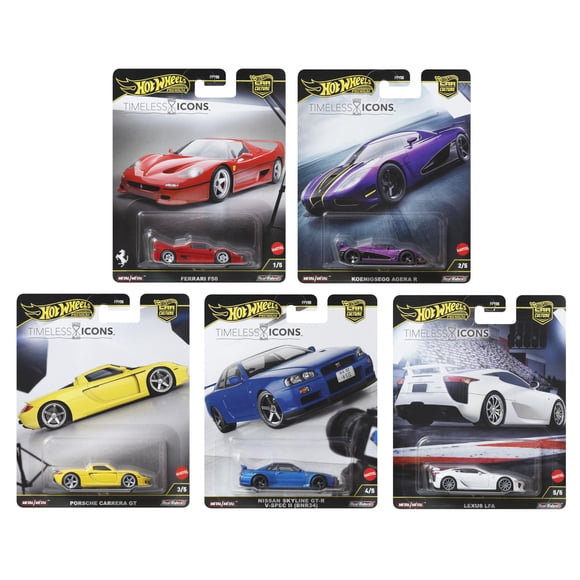 Juego de 5 iconos atemporales Toy Hot Wheels Premium Car Culture 2025