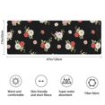 thumbnail image 3 of Pioneer Flower Floral Print Pattern Bathroom Rugs Mat, Non Slip Microfiber Bathroom Rug with Rubber Backing, Soft Mats for Bathroom Floor Tub Shower, 17"x47", 3 of 5