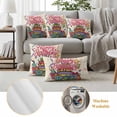 thumbnail image 6 of Happy Birthday Outdoor Waterproof Pillow Covers, Ribbon Cake Balloon Cartoon Decorative Square Throw Pillowcase Sofa Cushion Sham for Patio/Couch/Chair, 20"x20" 2 Pack, 6 of 8