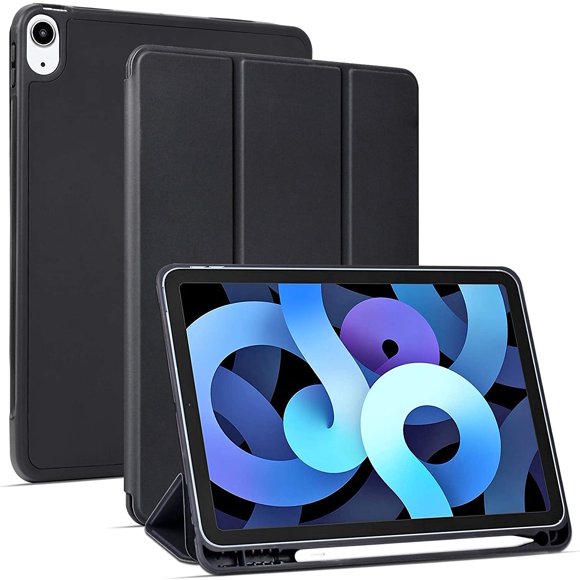 IPad Air 4 Case 10.9 Inch with Pencil Holder, Auto Wake/Sleep