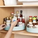 thumbnail image 4 of Organizador de estanterías giratorias de cocina | Bandeja de almacenamiento de platos giratorios de 360° | Estantería de plástico multifuncional para encimera | Ahorro espacio, duradero, 4 of 6