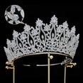 thumbnail image 2 of Tiara de Lujo de Circonia Cúbica Sincero para Boda y Fiesta, 2 of 5