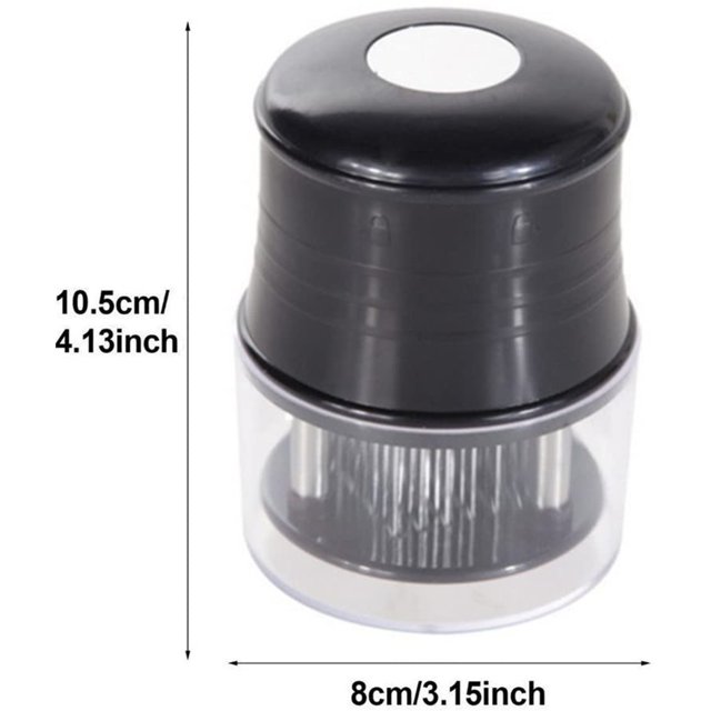 Aguja redonda para carne de pino de 56 pines de acero inoxidable, aguja para carne tierna, cuchillo para tendón roto, aguja para carne, martillo para carne de pino Adepaton 2033602