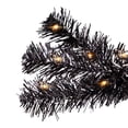 thumbnail image 5 of Northlight Pre-Lit Artificial Tinsel Halloween Tree - 3' - Black - Clear Lights, 5 of 6