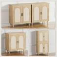 thumbnail image 6 of BouPower Modern Buffet Cabinet with Storage,30.5" W Sideboard Cabinet w/Adjustable Shelves,Wooden Coffee Bar for Dining Room,Kitchen,Living Room,Entryway, 6 of 6