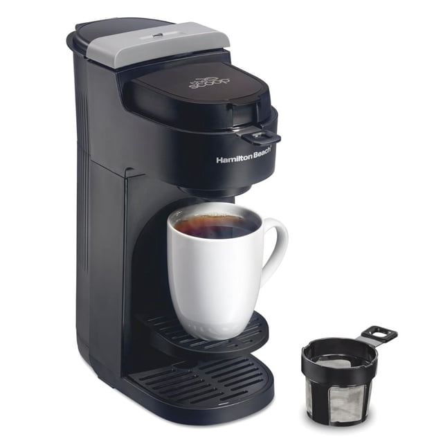 Cafetera Individual Hamilton Beach The Scoop Compatible con Café Molido y Cápsulas de Filtro Permanente 14 oz Reacondicionado