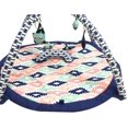 thumbnail image 2 of Bacati - Aztec Girls Activity Gym & Playmat, Coral/Mint/Navy with Owls/TeePee Toys, 2 of 6