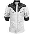 thumbnail image 6 of COOFANDY Men's Casual Henley Shirt Short Sleeve Band Collar Linen Shirt Summer Beach Hippie T-Shirts, 6 of 7