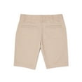 thumbnail image 2 of Wonder Nation Girls' School Uniform Stretch Twill Bermuda Shorts, Sizes 4-16, 2 of 3