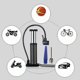 thumbnail image 5 of Conveniente para llevar la bomba de pie de bicicleta mini bomba de bicicleta azul plateada bicicleta eléctrica duradera para bicicleta con válvula de aire ANGGREK Otros, 5 of 7