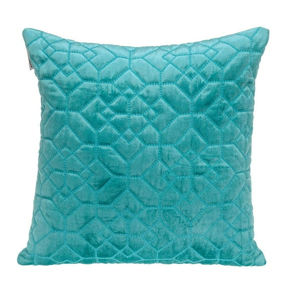 Parkland Collection Sora Transitional Quilted Aqua Throw Pillow