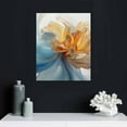 thumbnail image 4 of COMIO Abstract Grey White Navy Blue Large Wall Painting Canvas Wall Art Blue Marble Picture for Bedroom Wall Decor Modern Abstract Picture Canvas Artwork White and Blue Flower Art  No Frame, 4 of 4