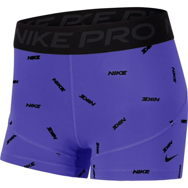 Nike Nike Women S Pro Toss Print 3in Short Persian Violet Black Medium Walmart Com Walmart Com
