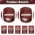 thumbnail image 3 of Football Party Supplies Kit Disposable Dishes Napkins Cup for Football Birthday Party Football Game Day Tailgate Party Decorations Serve 24, 3 of 6