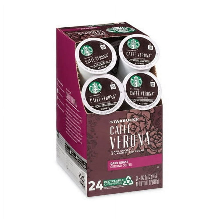 Starbucks Caffe Verona Coffee K-Cups For Keurig - Choose Quantity From 22 To 132 Pods