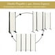thumbnail image 5 of Costway Biombo de 4 Paneles Separador de Tela Plegable Divisor de Paredes de Fibra Protección de Intimidad Independiente 220 x 51 x 173 cm, 5 of 9