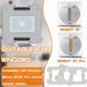 thumbnail image 4 of Repuestos para Limpiadores de Ventanas para Winbot W1 W1 Pro Paños de Limpieza Lavables Paños de Repuesto para Mopa, 4 of 7