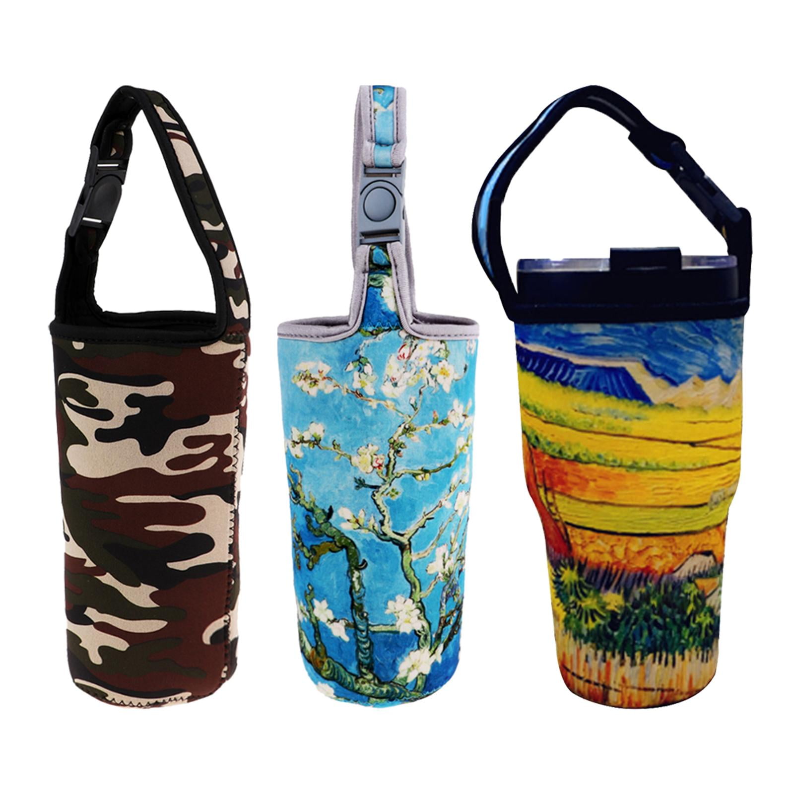 4 Pack Tumbler Carrier Holder with Shoulder Strap,For 30Oz Travel Insulated  Tumb