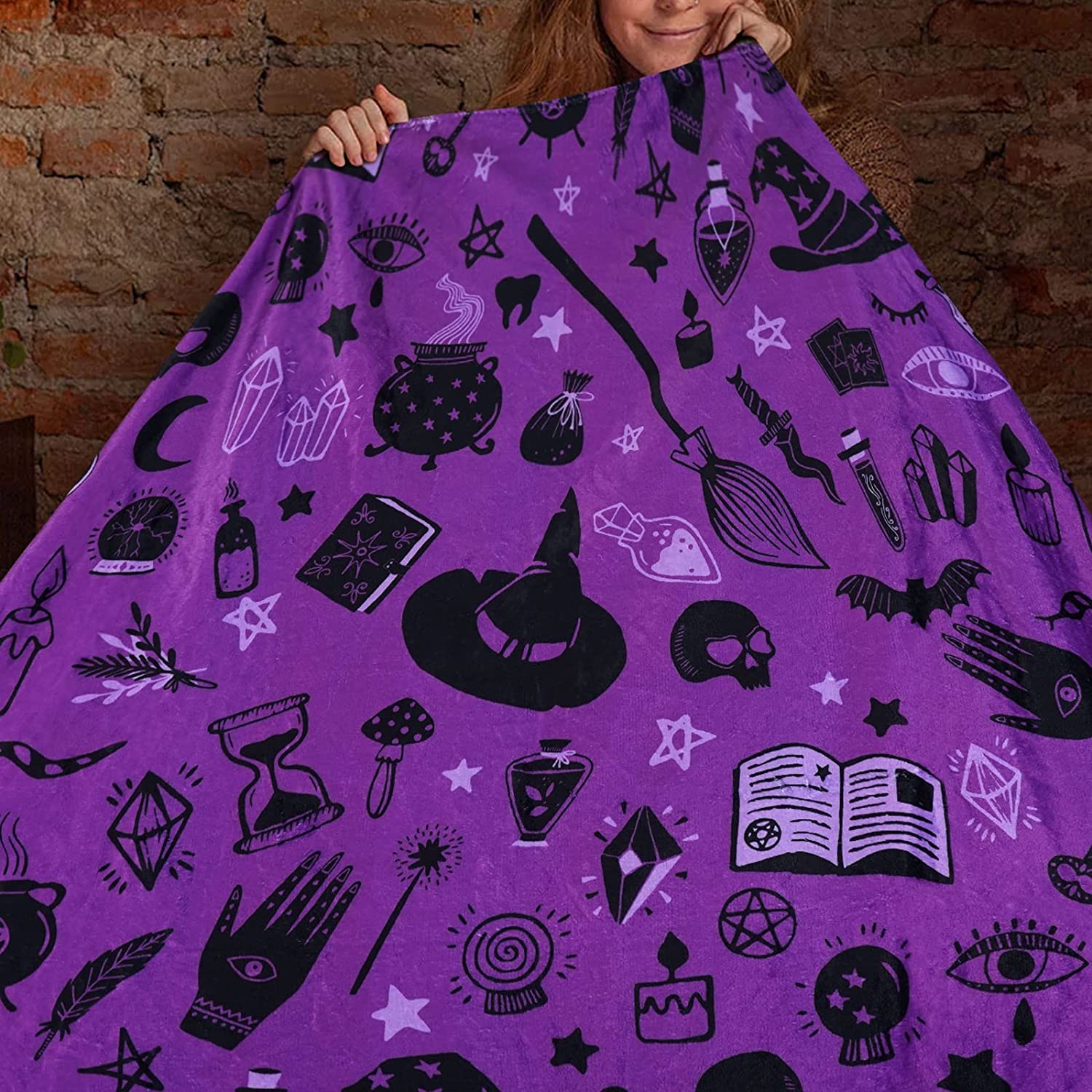 Halloween Blanket Haunted Halloween Throw Blankets Black Spider s