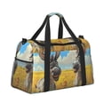 thumbnail image 2 of Disketp Funny Countryside Donkey Bolsa de Viaje Tipo Duffle, Bolso de Mano para Fin de Semana para Mujer, Bolsa de Gimnasio Ligera para Hombre, Esencial para Viajes, 2 of 7