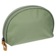 thumbnail image 1 of Bolsa de maquillaje Unique Bargains cosmética de media luna Verde oscuro Beige 18.5x12x6.5cm, 1 of 1