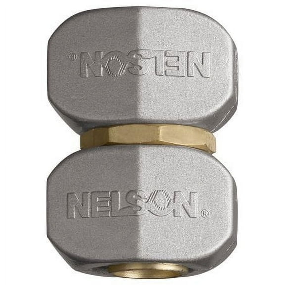 Nelson 5/8" and 3/4" Brass Clamp Mender - Brass / Metal