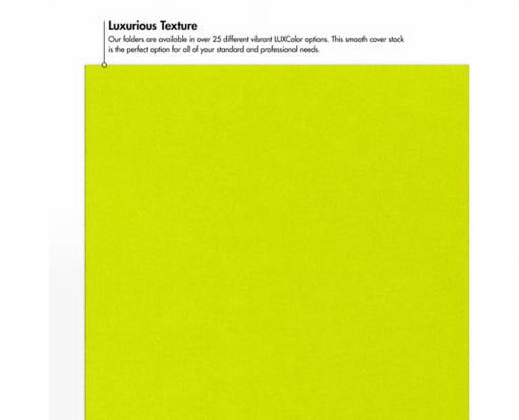 LUXPaper 9 x 12 Presentation Folder, Wasabi Green, 250/Pack