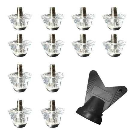Wswqop 12 Pieces Football Shoe Spikes Non Slip M5 Screw in Professional Sturdy Portable