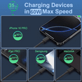 thumbnail image 2 of USB C Cable, 5Pack 6FT USB C to USB C Cable 60W(3A) Nylon Braided Type C Fast Charging Cord for iPhone 16/16 Plus/16 Pro Max/15/15 Plus/15 Pro Max,MacBook Pro, iPad Pro Air, Samsung S24/S24 Ultra/S23, 2 of 7