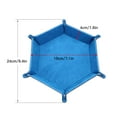 thumbnail image 2 of Plateau à dés Pliant Plateau à dés Roulant avec Doublure en Velours Extérieur Boîte de Rangement pour Jeux de Table dés en Métal, 2 of 9