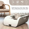 thumbnail image 2 of GHSDFBB Self Cleaning Litter Boxes for Cats, Automatic Cat Litter Box, APP Control Large Space Robot Litter Box, Superior Odor Control Smart Cats Toilet with Hood & Litter Mat, 2 of 6