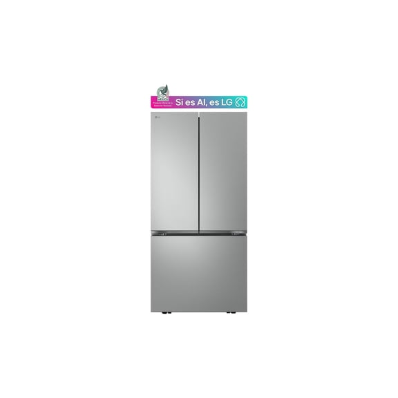 Refrigerador French Door 25 pies cúbicos con Fábrica de hielos automática y Conectividad LG ThinQ