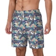 thumbnail image 2 of Balery Tropical Sloth Mens Swim Trunks Swim Shorts for Men Quick Dry Inseam Beach Shorts with Compression Liner Pocket-X-Large, 2 of 9