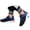 Blue, variant on TUOYUAN Kids Sneakers Mesh Upper Hook Loop Closure Shoes for Boys Rubber Sole Low Top Slip On Athletic Sneakers School Gym Sports Shoes US:1.5/7-7.5T