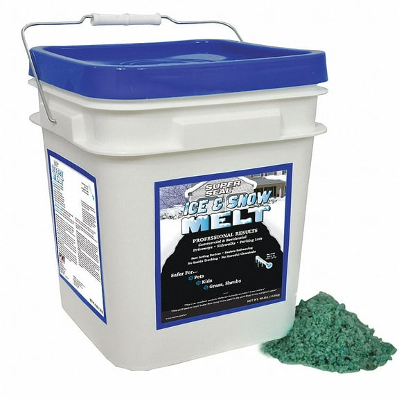 SUPER SEAL 53270 Pail Ice and Snow Melt,30 lb.