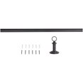 thumbnail image 4 of Better Homes & Gardens 1" Matte Black Industrial Wrap, Single Curtain Rod, 120-180", 4 of 4